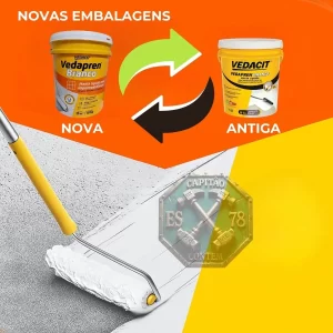 Manta Líquida Impermeabilizante Branca Vedapren Laje Telha - Branco - Fosco